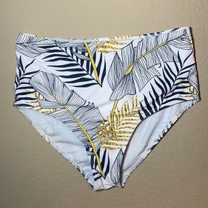 High waisted swim bottoms